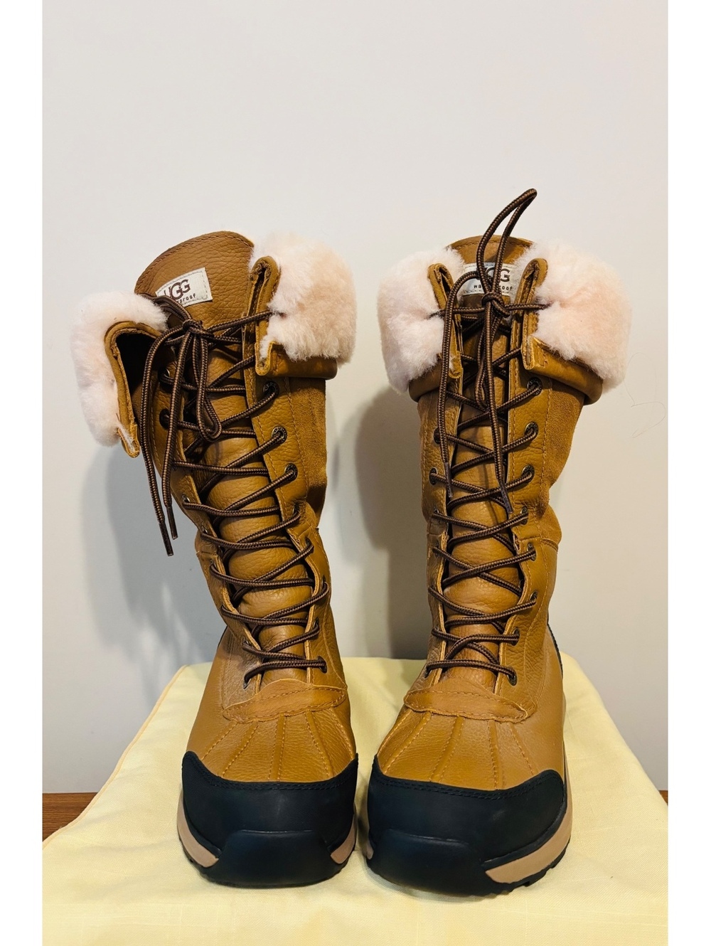 UGG Adirondack Tall Women's Waterproof Cold Weather Snow Boot Chestnut Size8